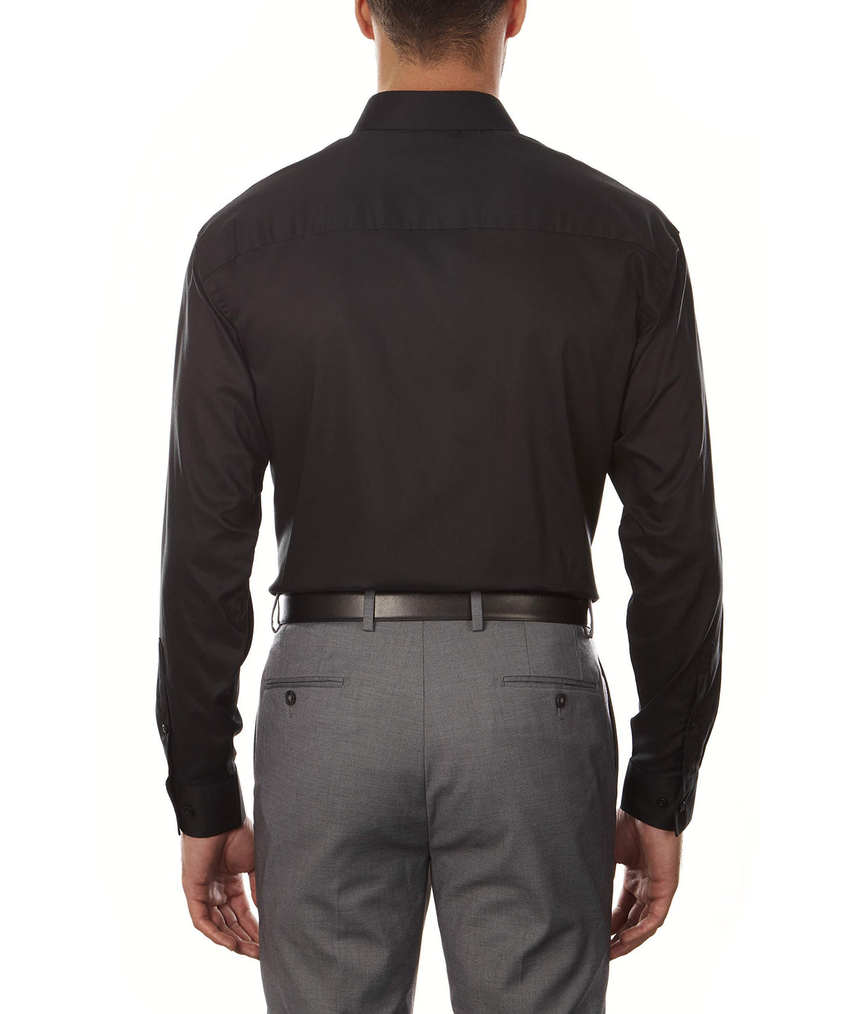 Unlisted by Kenneth Cole mens Regular Fit Solid Dress Shirt, Black, 15 -15.5 Neck 32 -33 Sleeve US