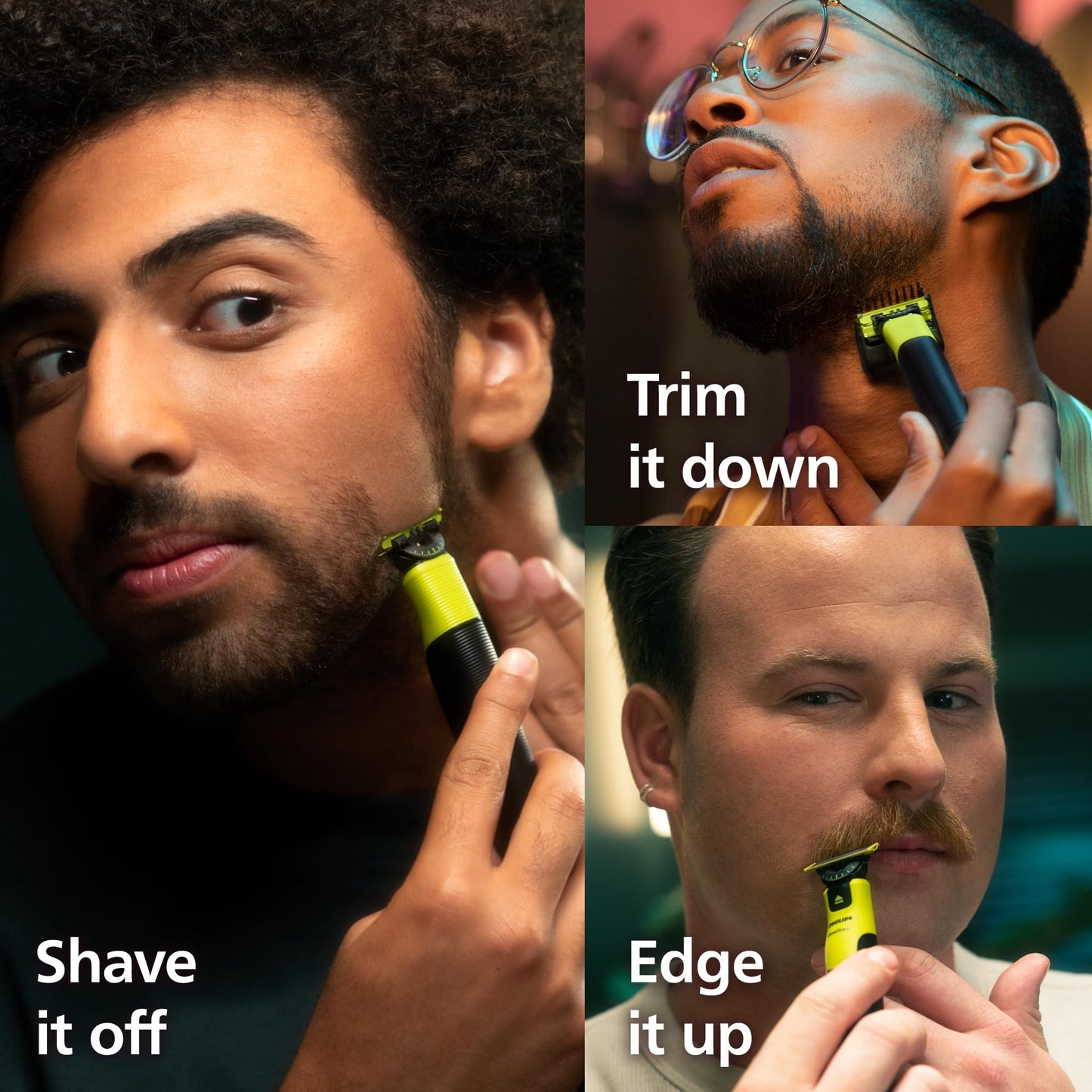 Philips Norelco OneBlade 360 with Connectivity Hybrid Face, Electric Beard Trimmer, Shaver with 360 Blade Tech & 1hr Fast Charge, 1x360 Blade, & 5-in-1 Comb, QP4530/90
