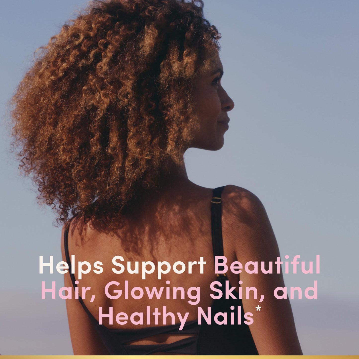 Nature's Bounty Optimal Solutions Advanced Hair, Skin and Nails Pectin Gummies, 2X Biotin Per Serving, No Stick Gummy, Vegetarian Formula, Strawberry Flavor, 200 ct, 100 Total Servings