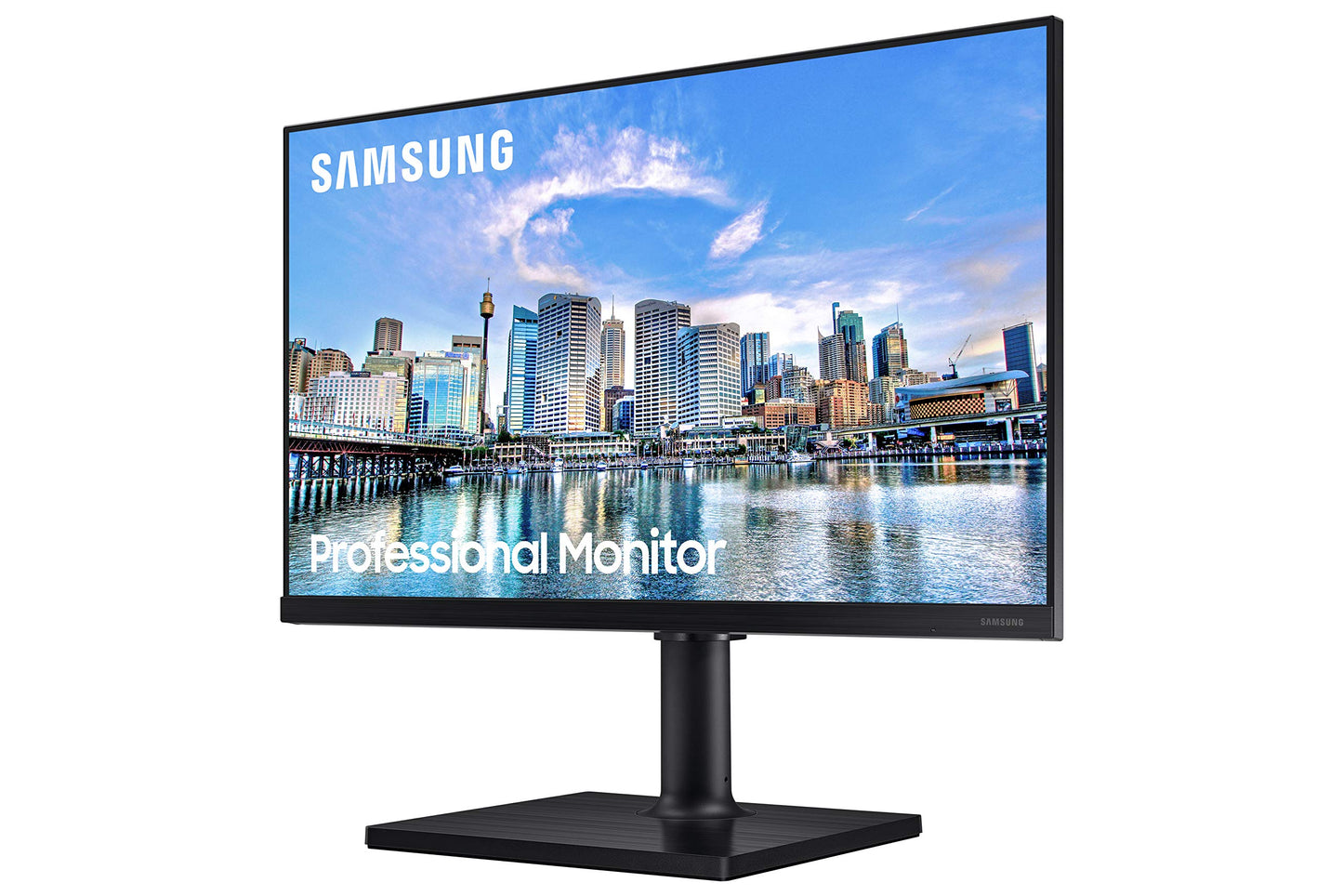 SAMSUNG FT45 Series 27-Inch FHD 1080p Computer Monitor, 75Hz, IPS Panel, HDMI, USB Hub, Height Adjustable Stand, 3 Yr WRNTY (LF27T450FQNXGO),Black