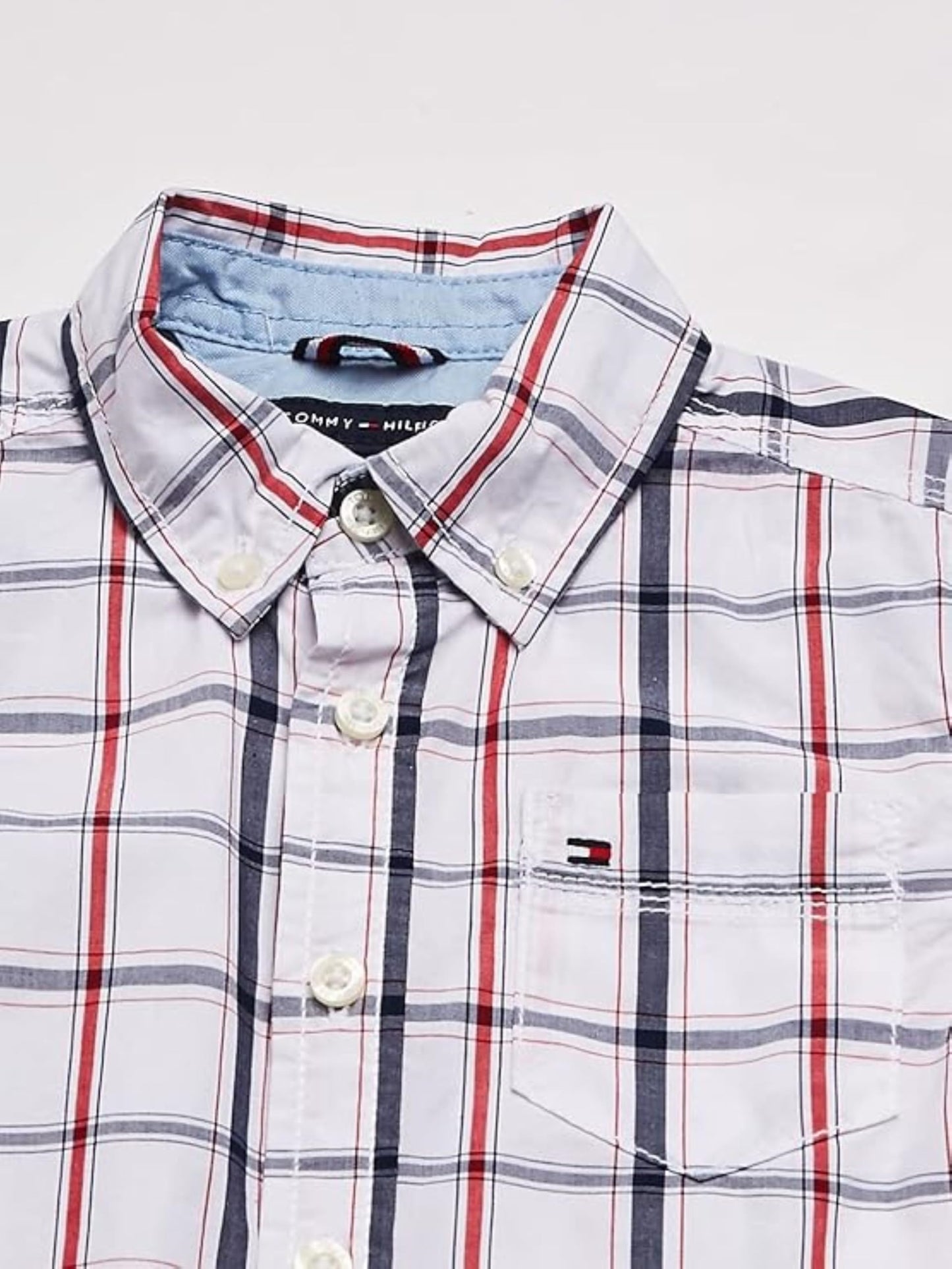 Tommy Hilfiger Big Boys' Samuel Shirt, Classic White, X-Large