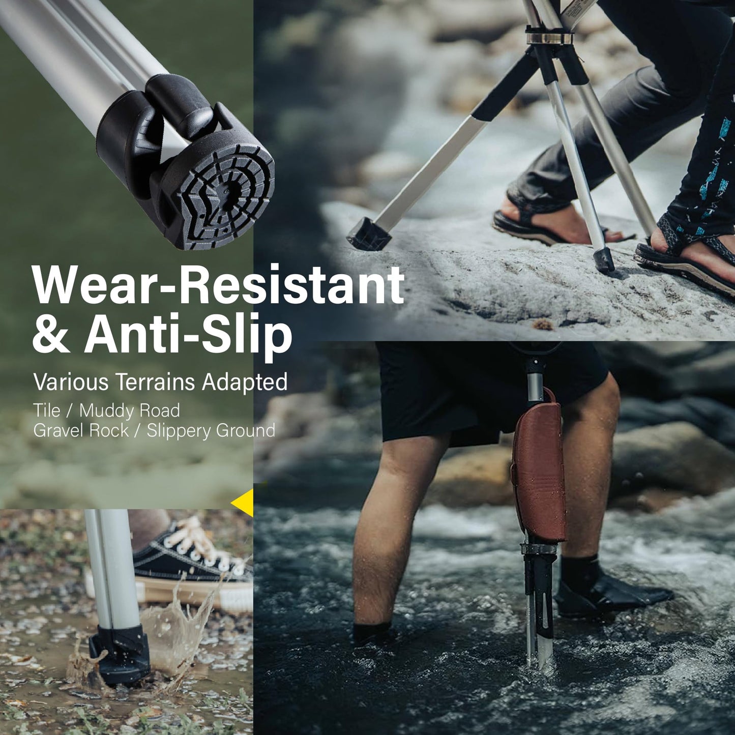 STEP2GOLD Ta-Da Chair Series 2- Portable Walking Stick, Cane with Seat, Foldable Chair, Hiking Stick, for Camping, Hiking, Lightweight Aluminum, Easy Carry, Anti-Slip (34.2"/Black)