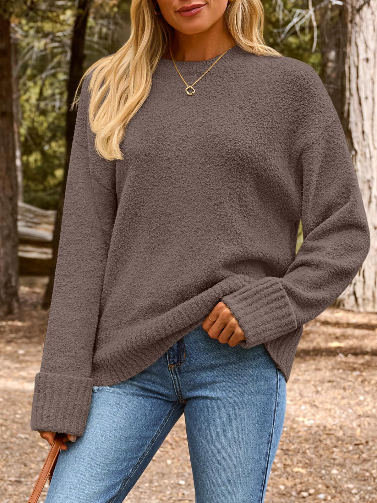LILLUSORY Oversized Sweater Womens 2025 Fall Fashion Outfits Pullover Long Tunic Old Money Winter Cozy Clothes Cute Crewneck Trendy Knit Chunky Warm Knitted Ladies Top