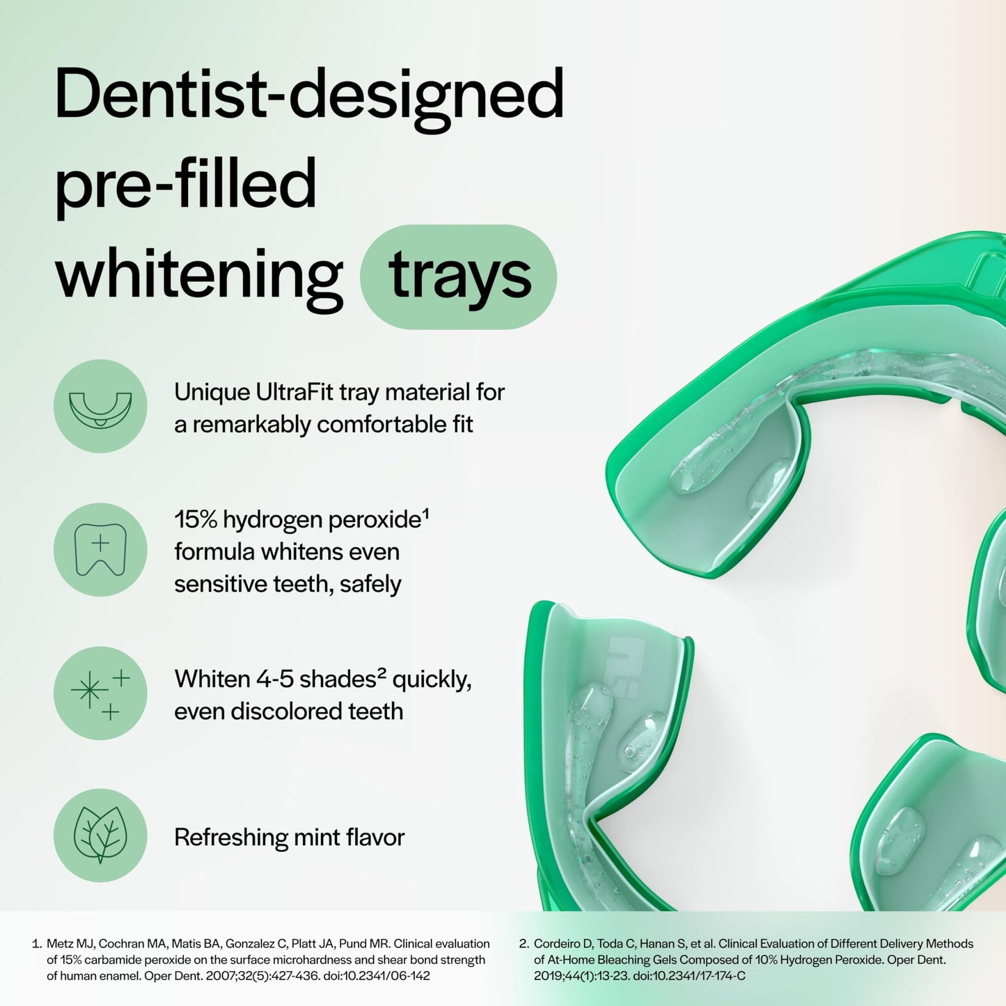 Opalescence GO 15 Whitening Bundle - (7 Treatments) Hydrogen Peroxide Prefilled Teeth Whitening Trays and Travel Original Whitening Toothpaste 1 Oz - Mint Flavor - Includes Toothbrush 6238-1T