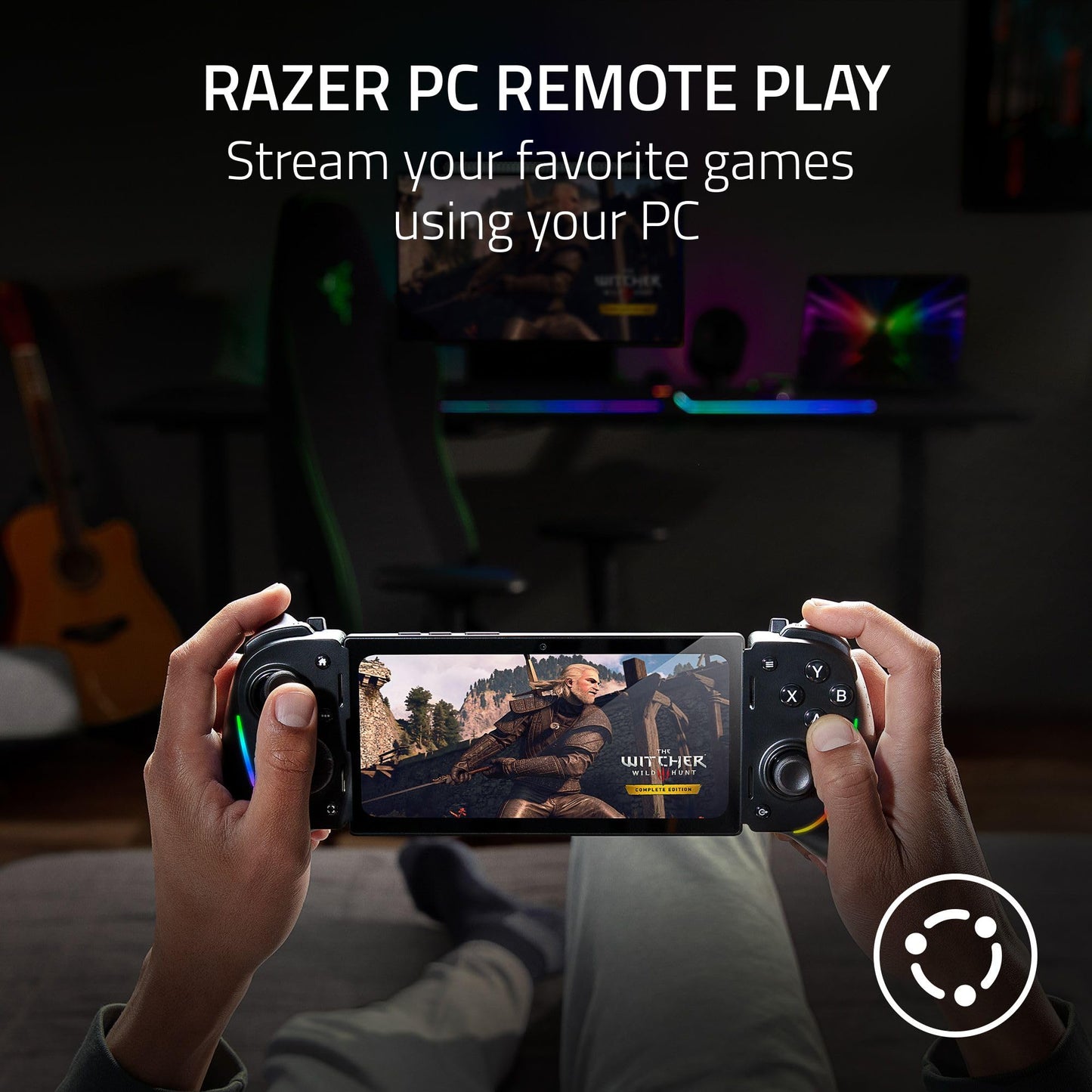 Razer Kishi Ultra Gaming Controller for Android, iPhone 15 & 16 Series, iPad Mini A17 Pro & 6 (USB C): Pro Controls - Ergonomic Grip - Stream PC, Xbox, PS5 Games on Mobile, Phone, Tablet - Chroma RGB