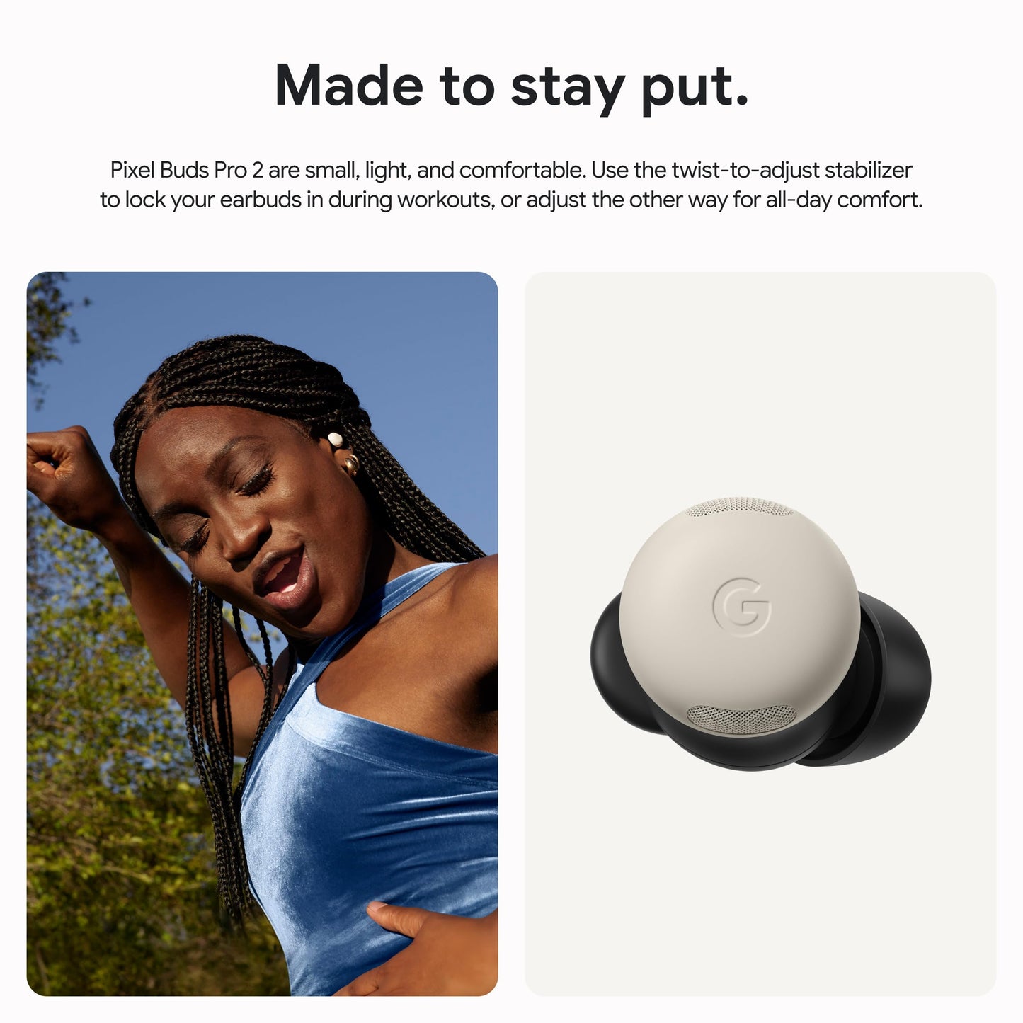 Google Pixel Buds Pro 2 - Wireless Earbuds with Active Noise Cancellation – Bluetooth Headphones - Hazel