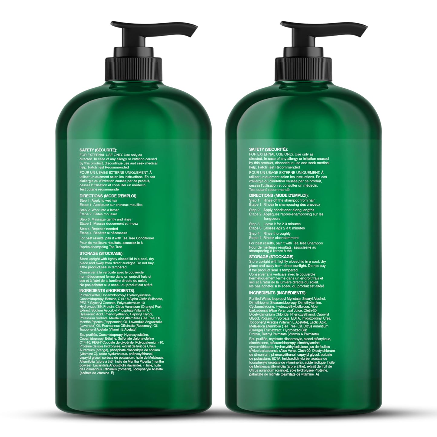 Botanic Hearth Tea Tree Shampoo And Conditioner Set | With 100% Pure Tea Tree Oil, For Itchy And Dry Scalp, Sulfate/Paraben Free | For Men And Women | 16 Fl Oz Each