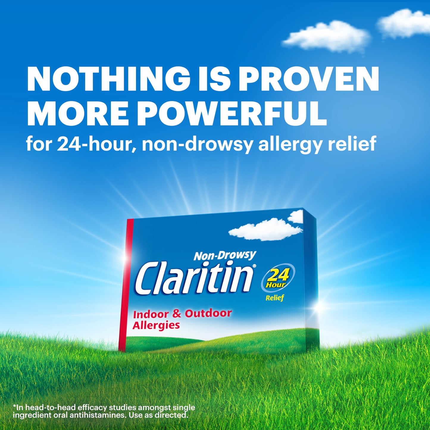 Claritin Allergy Medicine for Adults, 24-Hour Non-Drowsy Loratadine 10mg Pills, Antihistamine, 100 Tablets