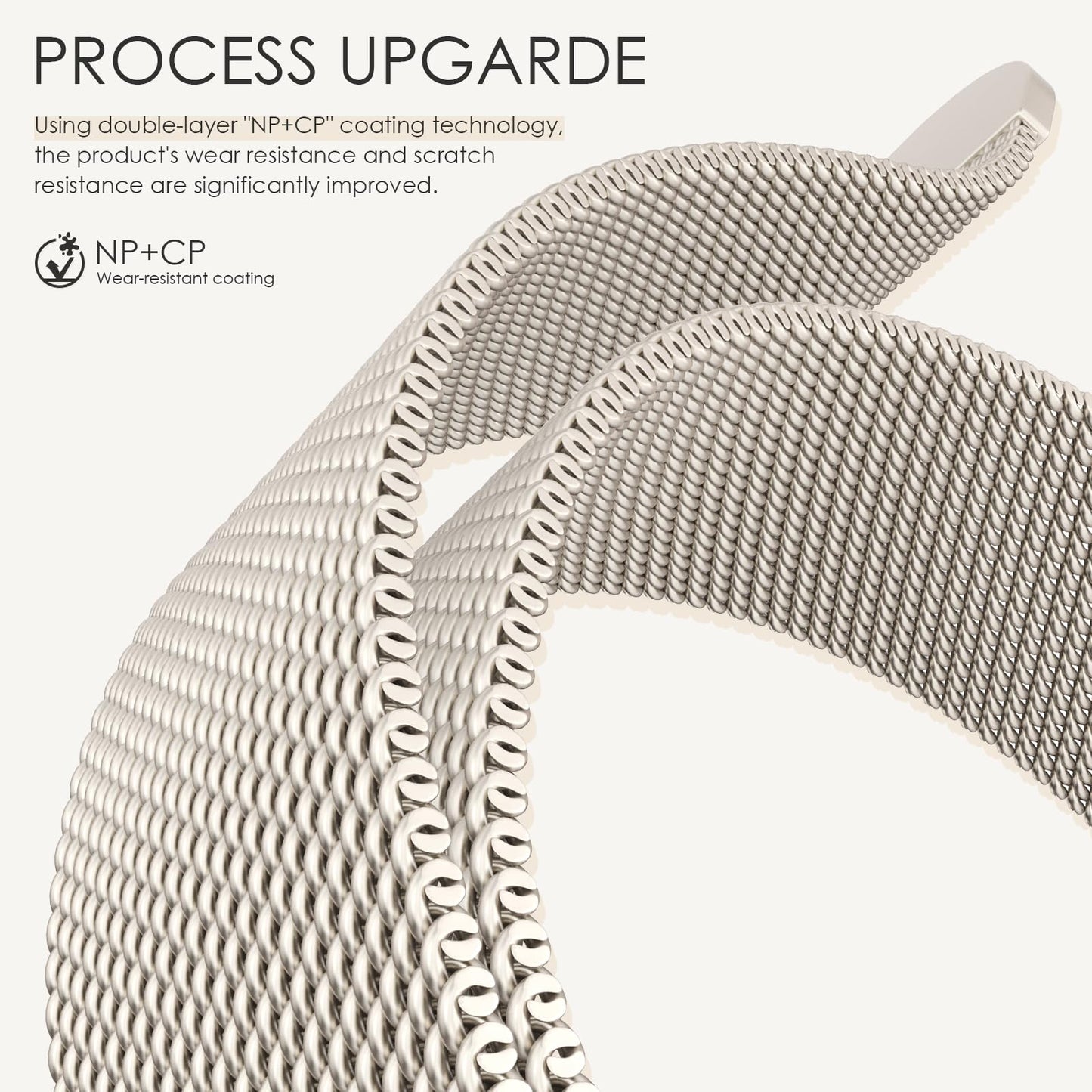 Original Milanese Loop Band Compatible with Apple Watch 38mm 40mm 41mm 42mm 44mm 45mm 46mm 49mm - Women & Men Magnetic Closure Adjustable Metal Strap for iWatch Series 10 9 8 7 6 5 4 3 2 1,Ultra,SE