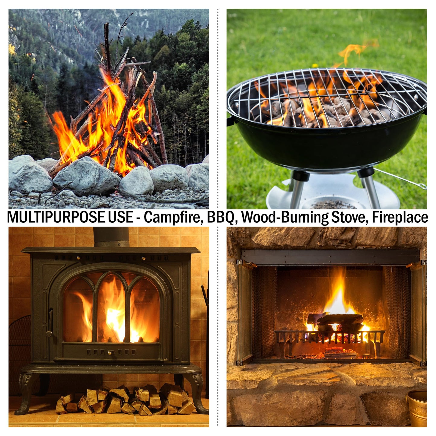 Fatwood Pine Wood Fire Sticks - 10-lb Box of Indoor or Outdoor Fire Starters for Campfires, Grills, Wood Stoves, Firepits, or Fireplaces by Pure Garden