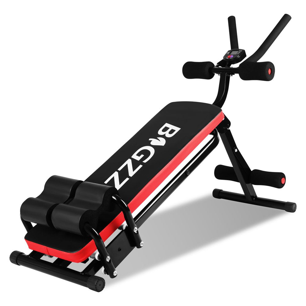 Ab Machine Abdominal Core Workout Machine, Trainer Bench Equipment for Home, Multifunctional Ab Sit Up Bench Core Workout for Gym Black