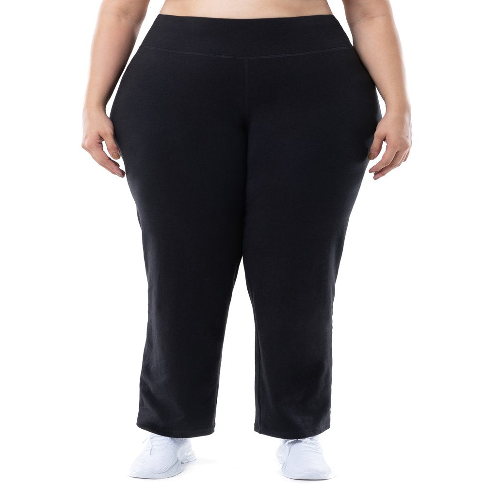Women'S plus Size Core Active Relaxed Fit Pants, 2-Pack