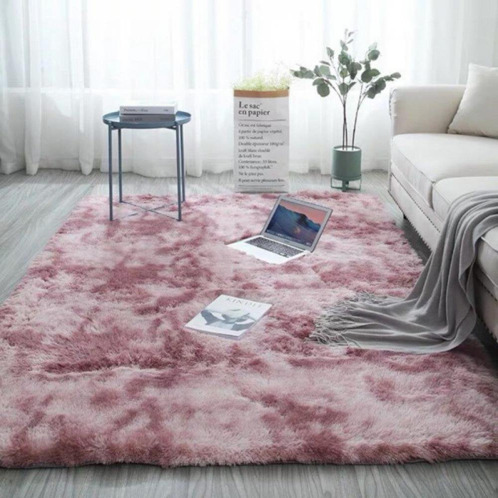 Long Plush Area Rug Ultra Soft Fluffy Washable Non-Slip Decorative Floor Mat for Living Room Bedroom Playing Room