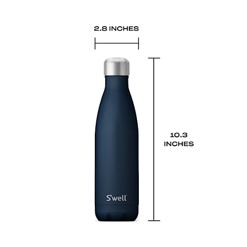 S'well Vacuum Insulated Stainless Steel Water Bottle, 17 Oz/ 500 Ml, Azurite