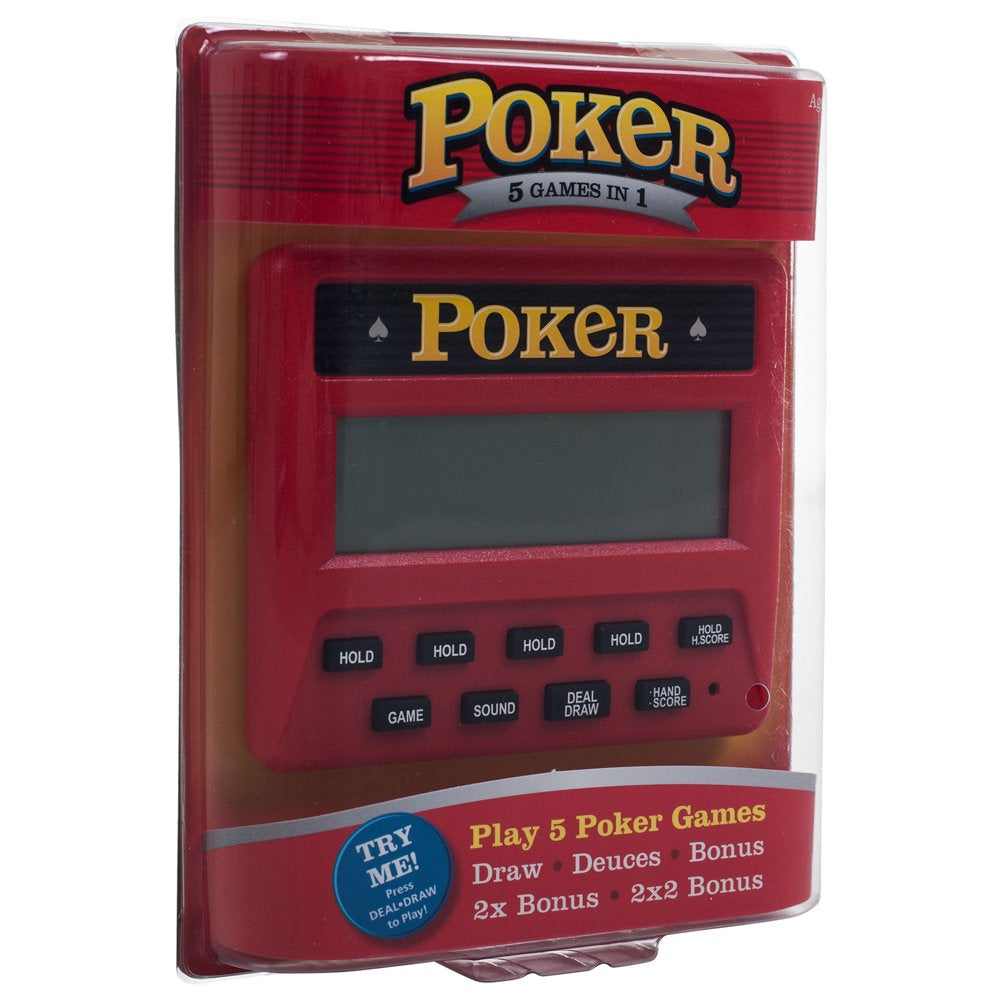 Poker 5-in-1 Handheld Poker Machine - Gambling Gifts for Travel