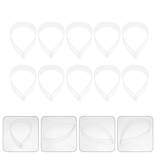 EXCEART 100pcs Shirt Collar Support Shirt Collar Fixing Strips Transparent Adjustable Cloth Collar Stays Collar Inserts Holder for Women Men