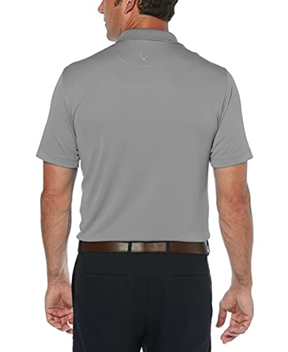 Callaway Men's Standard Short Sleeve Core Performance Golf Polo Shirt with Sun Protection (Size Small-4X Big & Tall), Smoked Pearl, 4X-Large