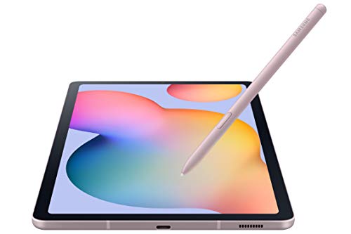 SAMSUNG Galaxy Tab S6 Lite 10.4" 128GB Android Tablet, LCD Screen, S Pen Included, Slim Metal Design, AKG Dual Speakers, 8MP Rear Camera, Long Lasting Battery, US Version, 2022, Chiffon Rose