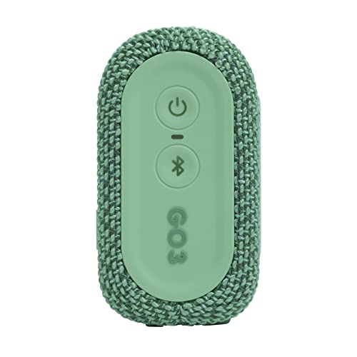 JBL Go 3 Eco: Portable Speaker with Bluetooth, Built-in Battery, Waterproof and Dustproof Feature - Green