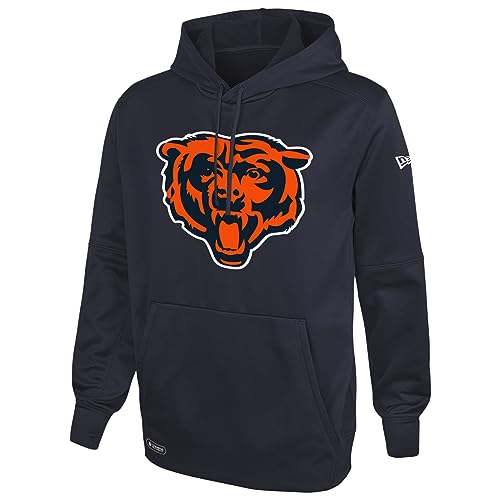New Era NFL Men's Recognition Team Colors Pullover Performance Fleece Hoodie, Chicago Bears, X-Large