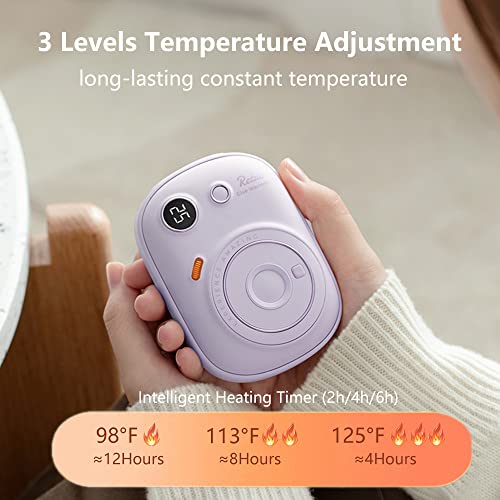 Hand Warmers Rechargeable, 2022 Upgraded Portable Electric Hand Warmer, 10000 mAh 24 Hrs Warmth Pocket Warmer, Best Gift for Winter