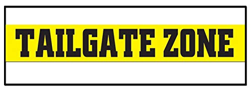 Beistle 3 Piece Plastic Tailgate Zone Streamers for Sports Theme Football Game Day Party Decorations, 3" x 20', Black/Yellow