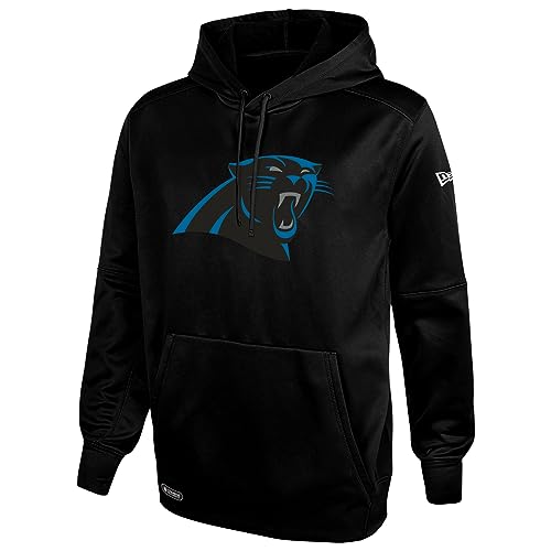 New Era NFL Men's Recognition Team Colors Pullover Performance Fleece Hoodie, Carolina Panthers, X-Large