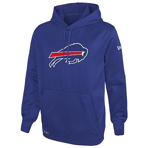 New Era NFL Men's Recognition Team Colors Pullover Performance Fleece Hoodie, Buffalo Bills, X-Large