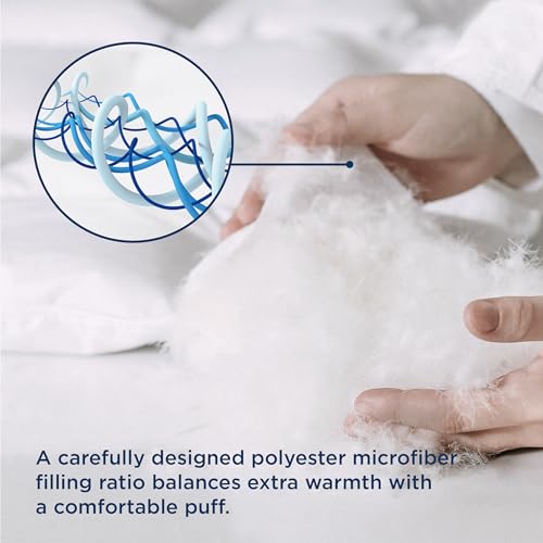 Bedsure Queen Comforter Duvet Insert - Quilted White, All Season Down Alternative Queen Size Bedding Comforter with Corner Tabs