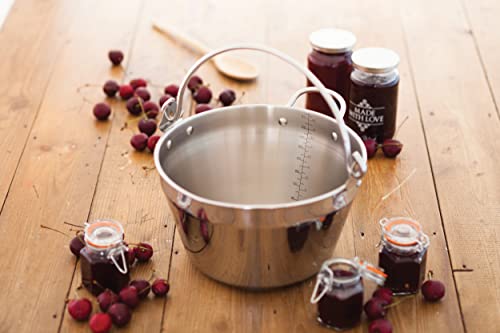 Kitchencraft Home Made Stainless Steel Maslin Pan With Handle 4.5 Litre