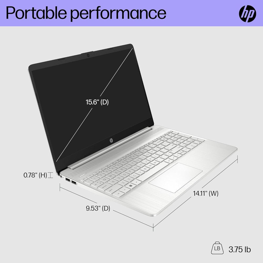 HP 15.6" HD Busienss Laptop, AMD Ryzen 5 5500U(Beats i7-1165G7), 16GB RAM, 1TB SSD, AMD Radeon Graphics, Webcam, USB-A&C, Wi-Fi, Fast Charge, Thin & Portable, Windows 11 Home, Cefesfy USB Hub
