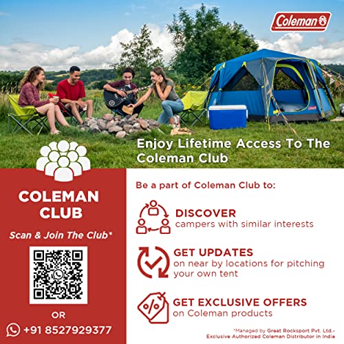 Coleman Trailhead II Camping Cot, Easy-to-Assemble Folding Cot Supports Campers up to 6ft 2in or 300lbs, Great for Camping, Lounging, & Elevated Sleeping