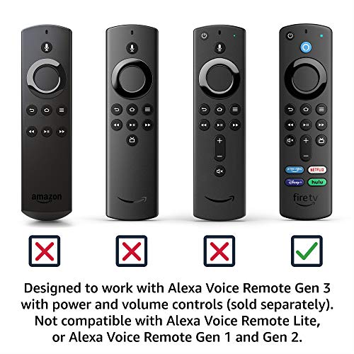 Star Wars The Mandalorian Remote Cover, for Fire TV Alexa Voice Remote Gen 3 (Bounty Blue)