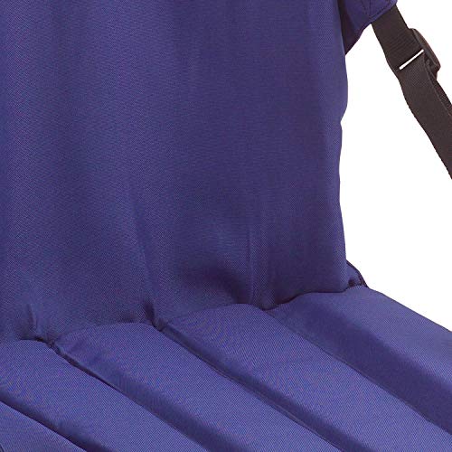 Coleman Blue Portable Stadium Seat Cushion | Lightweight Padded Seat for Sporting Events and Outdoor Concerts | Bleacher Cushion with Backrest