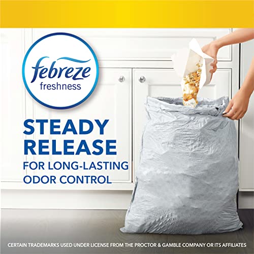 Glad Tall Kitchen Quick-Tie Trash Bags, OdorShield 13 Gallon White Trash Bag, Gain Moonlight Breeze with Febreze Freshness