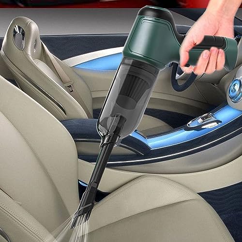 3-in-1 Vacuum Cleaner, Handheld Vacuum Cordless with 6000Pa Strong Suction, Car Portable Vacuum Cordless Wet and Dry Cleaning, 120W High Power Small Rechargeable Hand Vacuum Cleaner for Car, Home