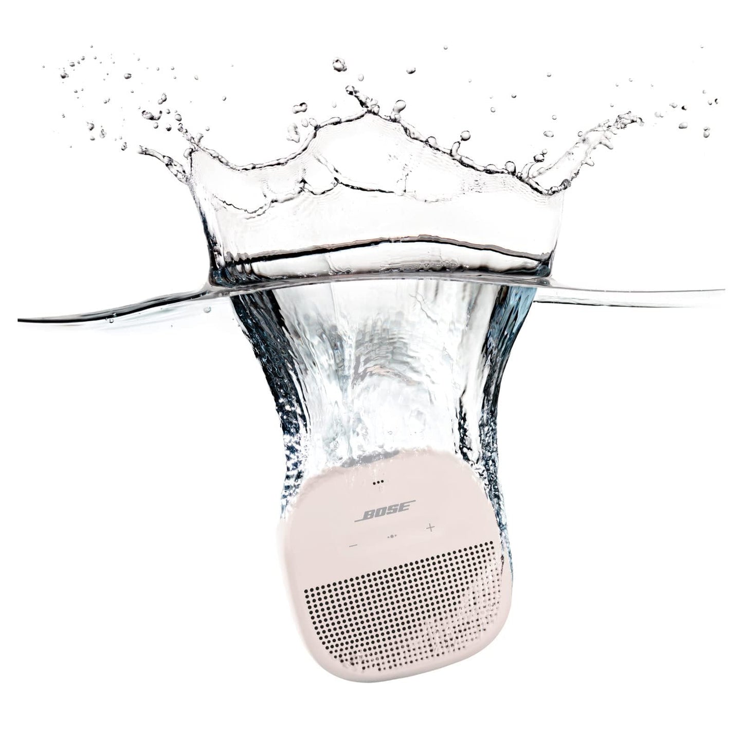 Bose SoundLink Micro Bluetooth Speaker: Small Portable Waterproof Speaker with Microphone, White Smoke