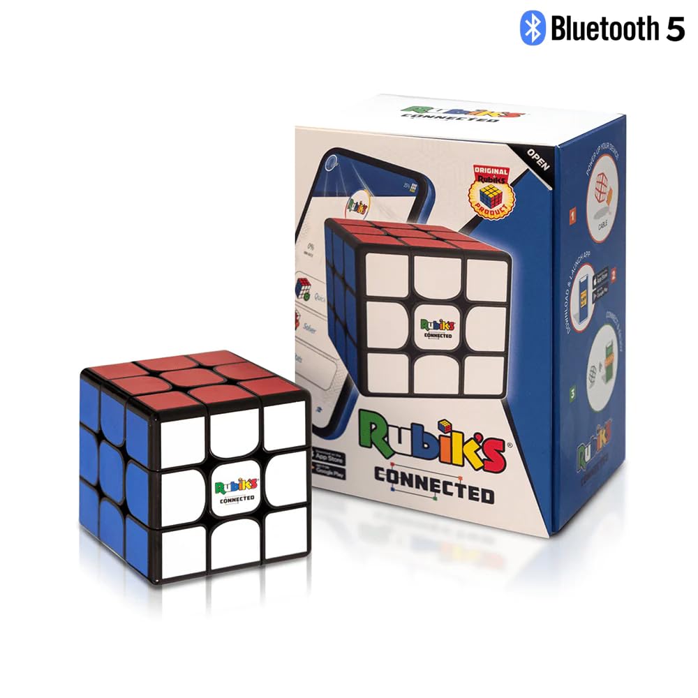 The Original Rubik’s Connected - Smart Digital Electronic Rubik’s Cube That Allows You to Compete with Friends & Cubers Across The Globe. App-Enabled STEM Puzzle That Fits All Ages and Capabilities