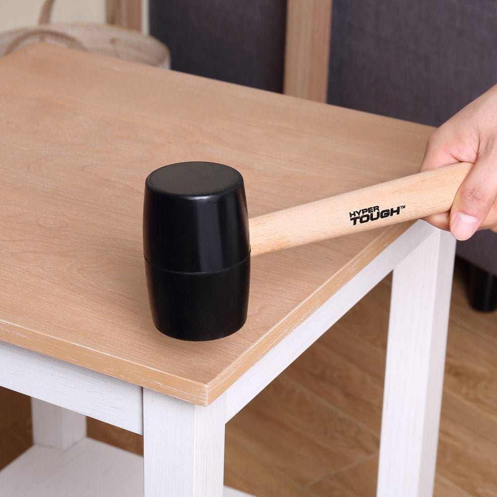 16 Ounce Rubber Mallet with Wood Handle TH70020A