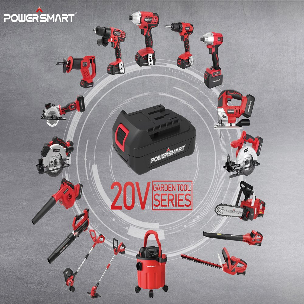 PowerSmart 20V Cordless Handheld Leaf Blower with 2 batteries and charger,PS76154A