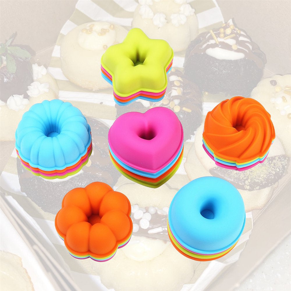 31 Pieces Silicone Baking Pans Set, Nonstick Bakeware Sets, BPA Free Silicone Molds, with Metal Reinforced Frame More Strength, Navy Blue