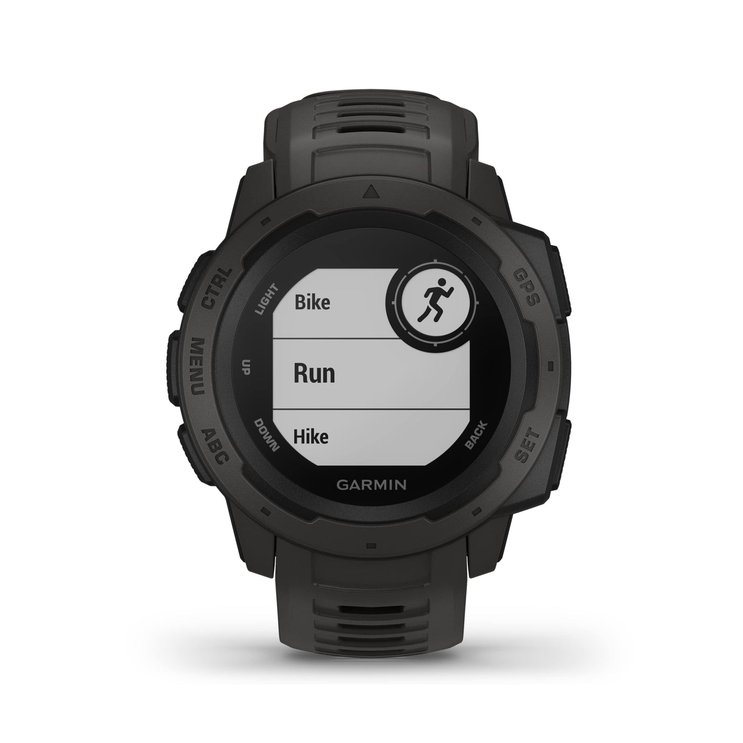 Garmin Instinct, Rugged Outdoor Watch with GPS, Features Glonass and Galileo, Heart Rate Monitoring and 3-Axis Compass, Graphite