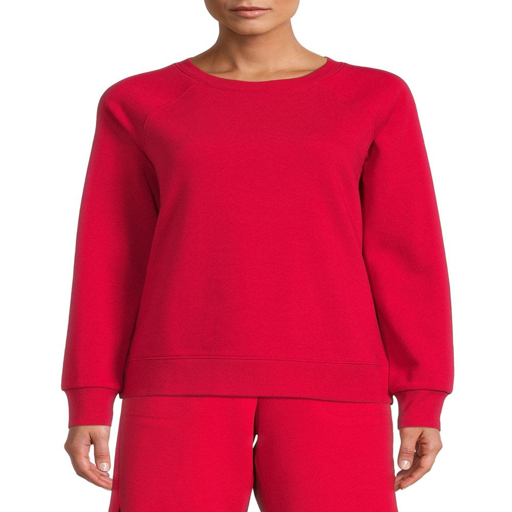Athletic Works Women's Fleece Crewneck Sweatshirt, Sizes XS-XXXL