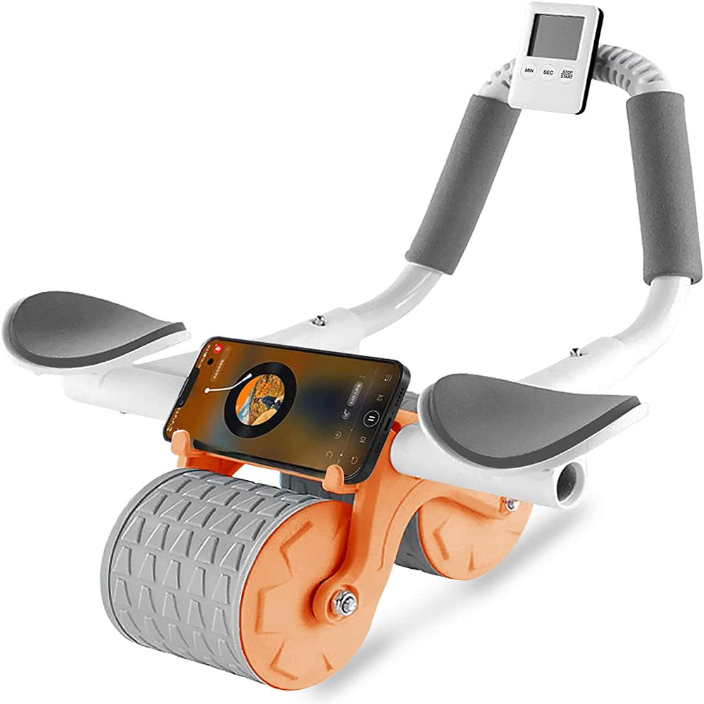 Ab Roller Wheel With Timer, Automatic Rebound Abdominal Wheel, Ab Abdo ...
