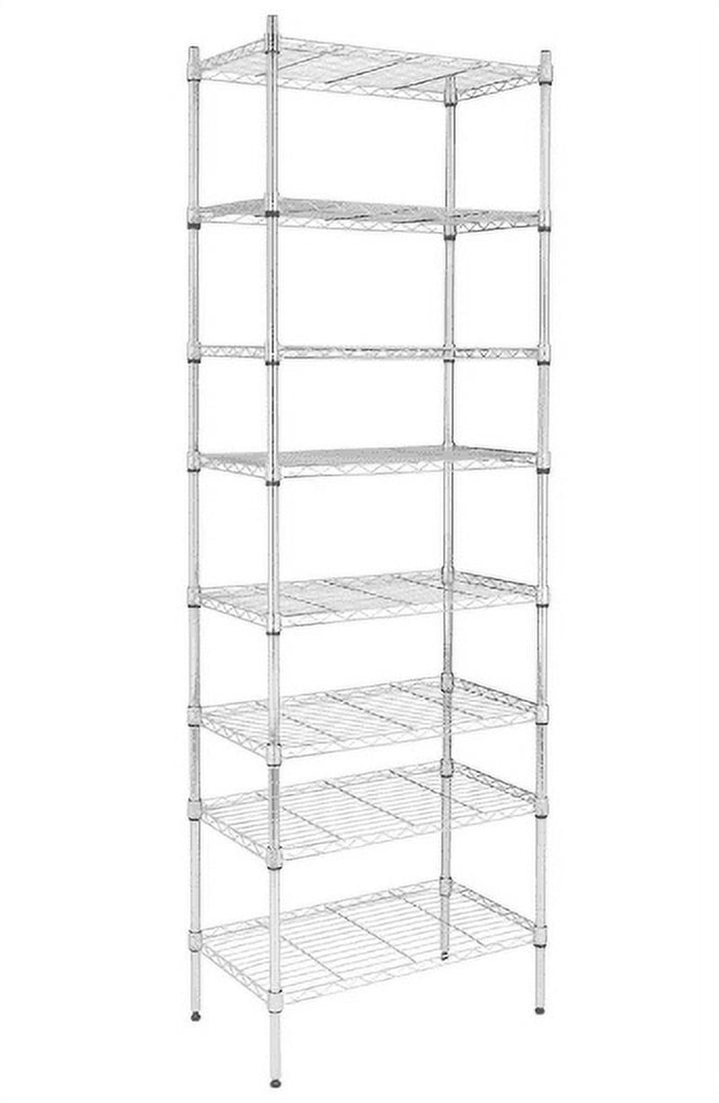 Ktaxon 5-Tier Wire Shelving Unit, Steel Storage Rack for Office Kitchen 30" W x 14" D x 60" H, Silver