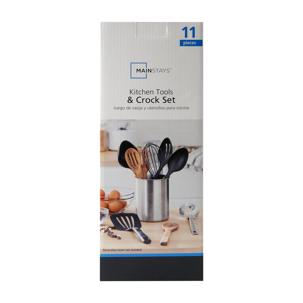 11 Piece Kitchen Tools with Included Stainless Steel Crock Set
