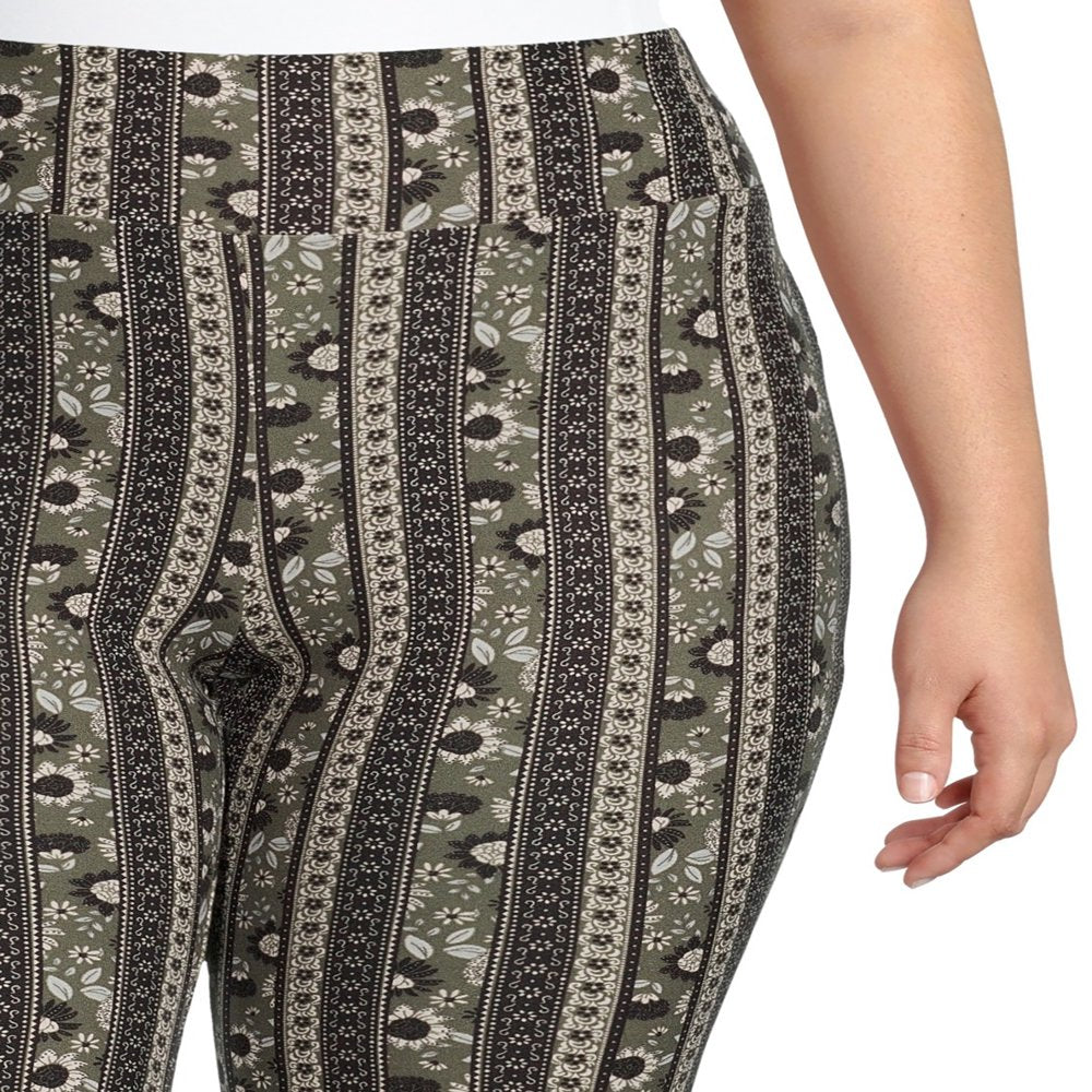 Juniors plus Size Flare Pull on Pants, 3-Pack