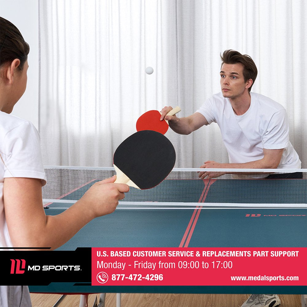 MD Sports Mid Size 4-Piece Indoor Table Tennis Table