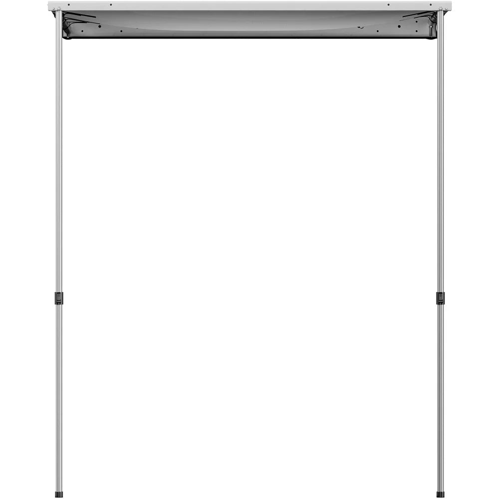 Car Side Awning, 4.6'x6.6', Pull-Out Retractable Vehicle Awning Waterproof UV50+, Telescoping Poles Trailer Sunshade Rooftop Tent w/ Carry Bag for Jeep/SUV/Truck/Van Outdoor Camping Travel, Grey