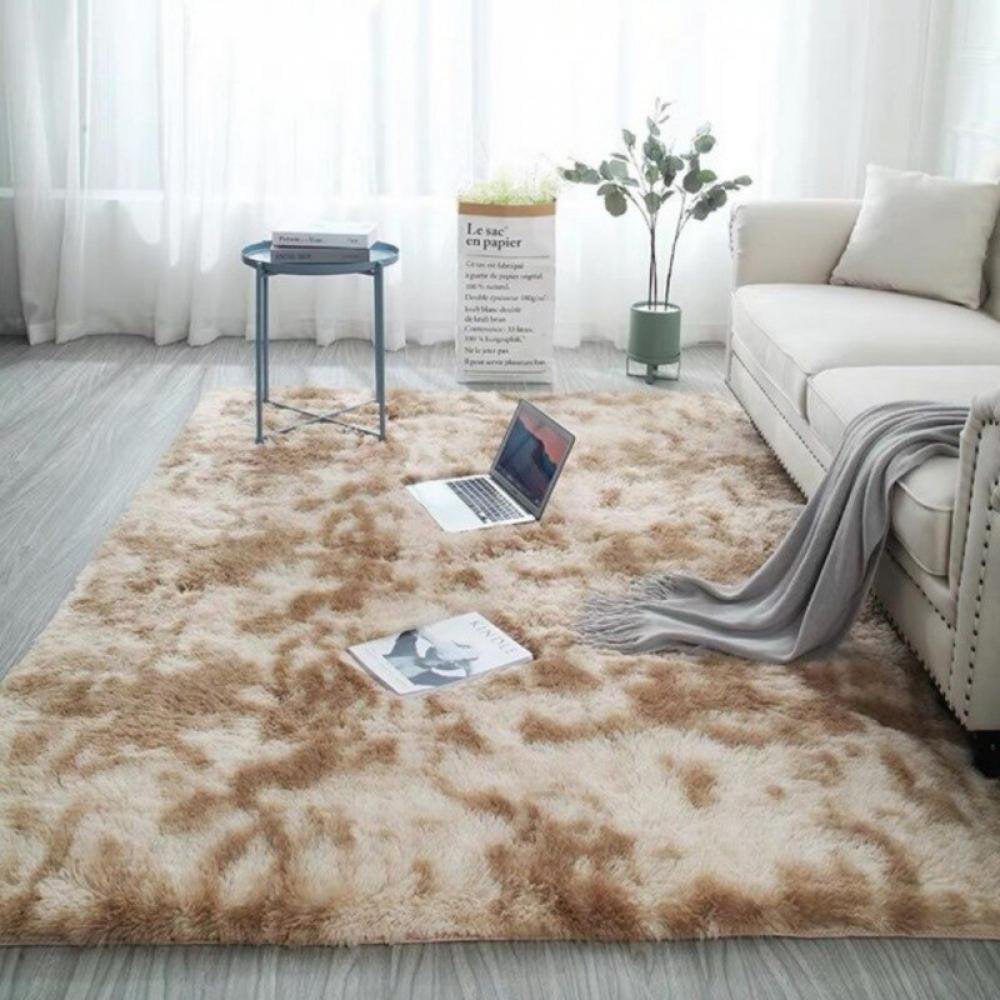Long Plush Area Rug Ultra Soft Fluffy Washable Non-Slip Decorative Floor Mat for Living Room Bedroom Playing Room